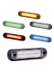 Fristom FT-073 Long 8 LED 12/24v Marker Light With Flat and Rounded Mounting Pads PN: FT-073LONG